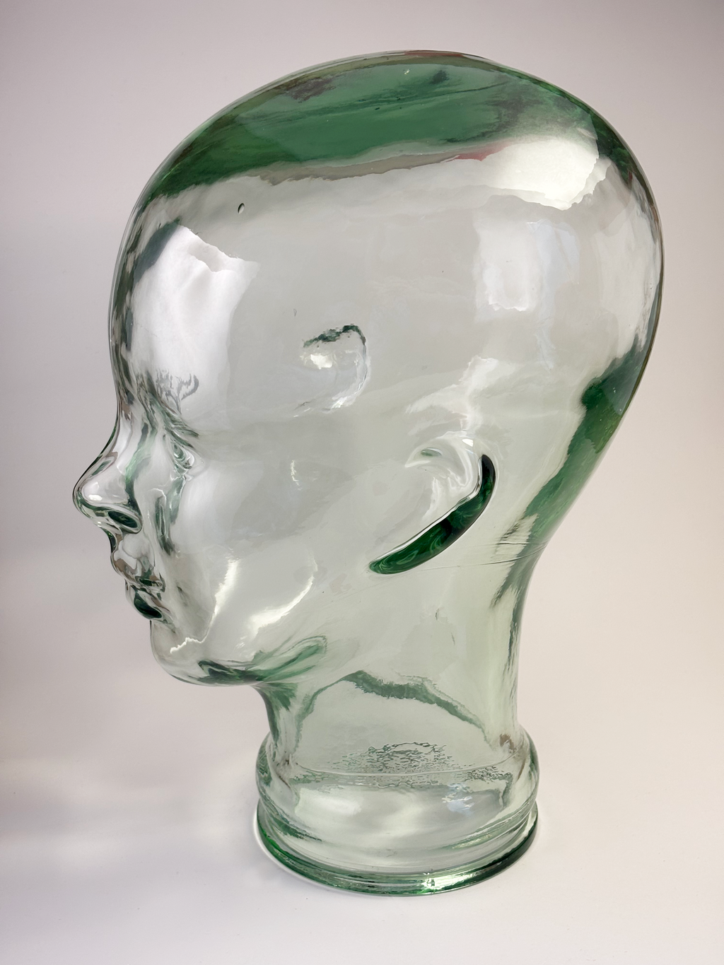 Glass Mannequin Head