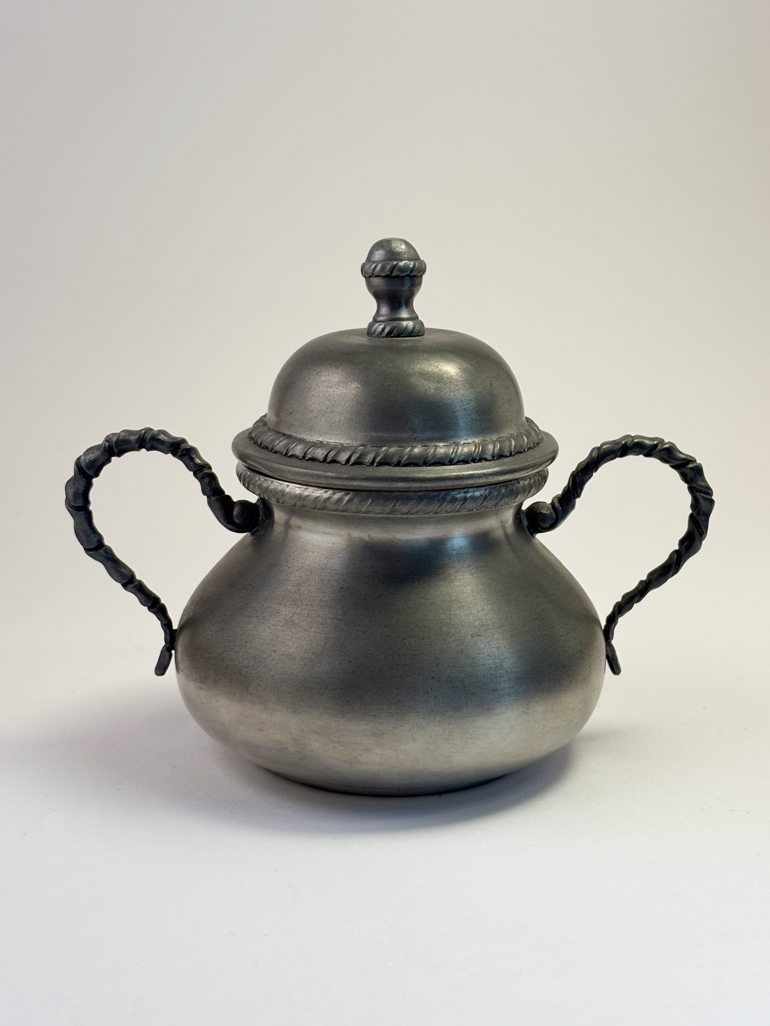 Pewter Twisted Handle Urn